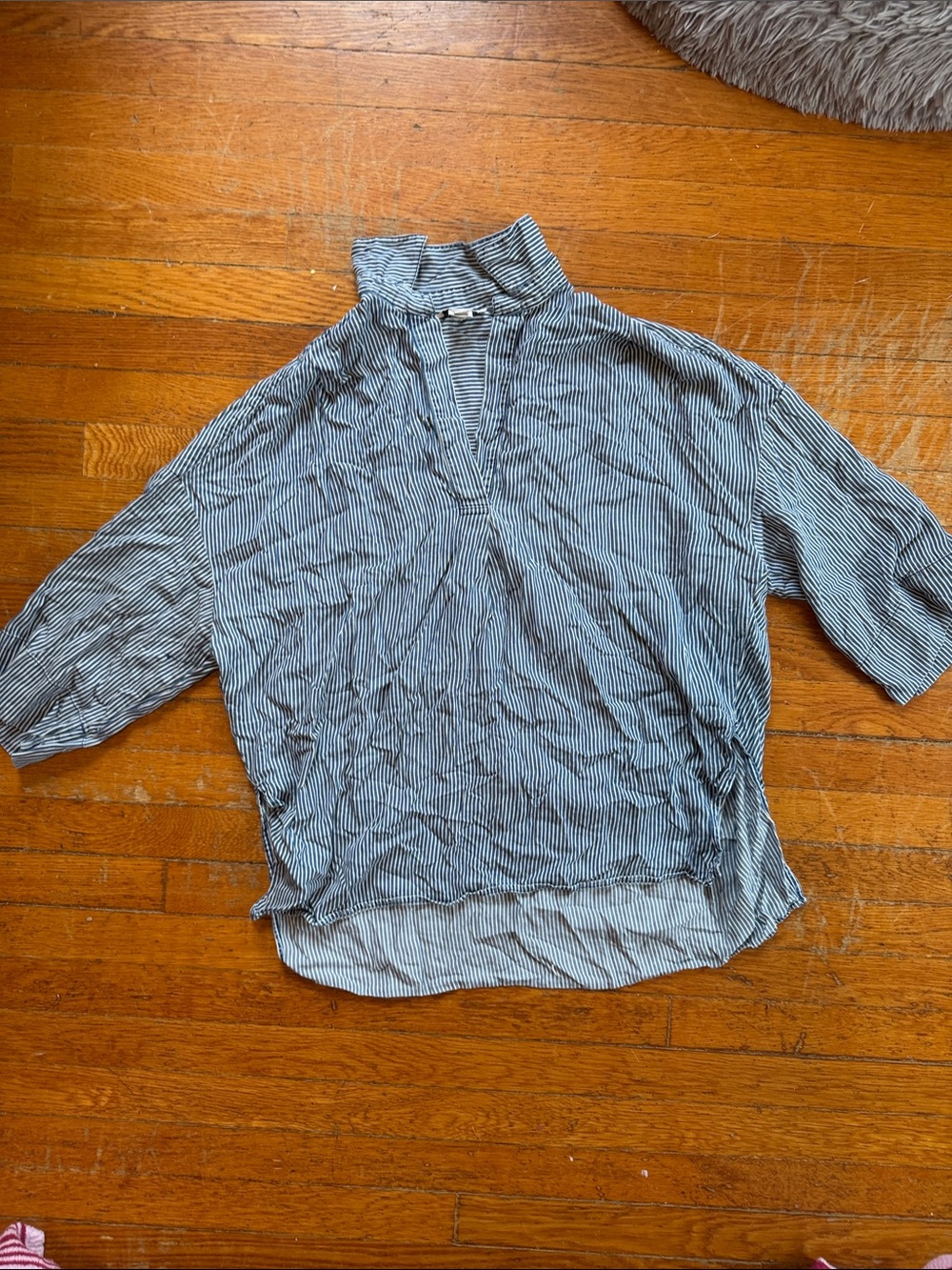 French Connection Blue & White Striped Shirt